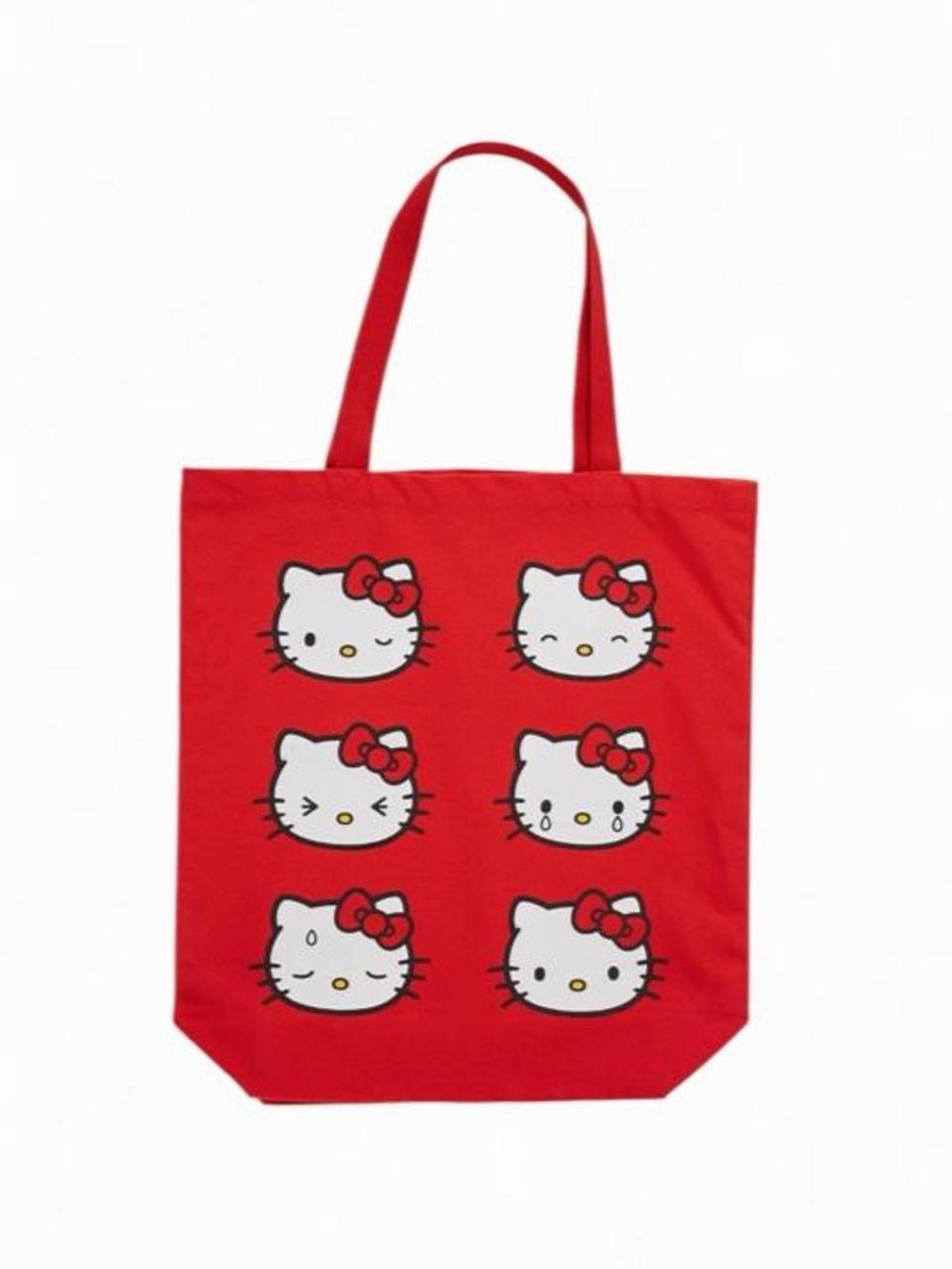 Hello Kitty Faces Red Tote Bag